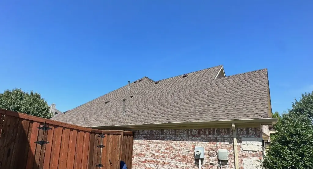 Completed roof replacement project in Evans